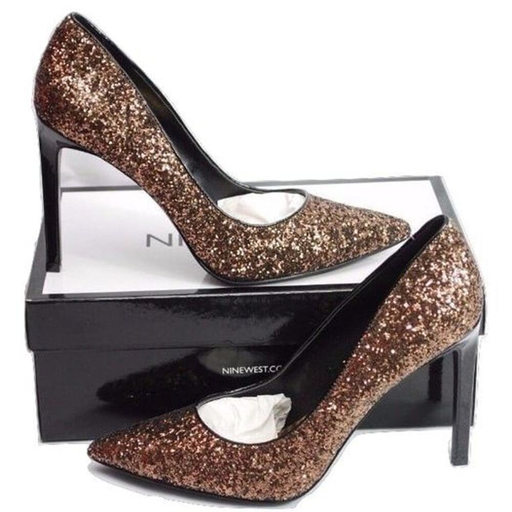 ** CLEARANCE **  NIB 8.5 - 9 West Bronze Club or Party Shoes